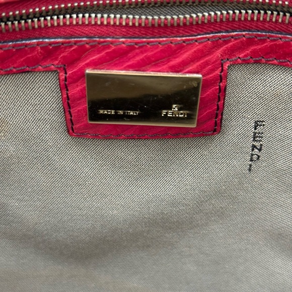 Fendi Red and Brown Monogram Tote - Picture 10 of 16